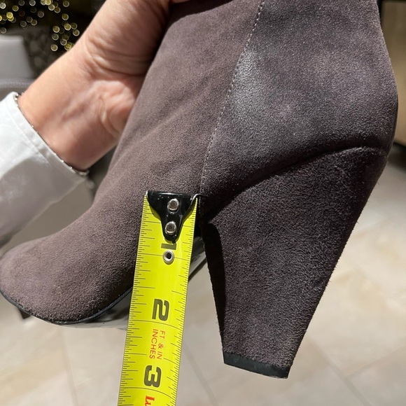 Chocolate Brown Suede Boots - Picture 6 of 6